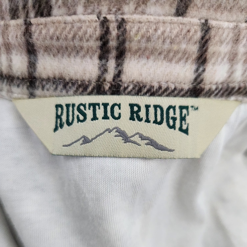 Rustic Ridge Button Down Shacket Plaid Size Small… - image 3